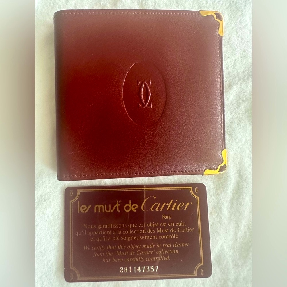 Cartier Leather Card Holder Vintage And Timeless